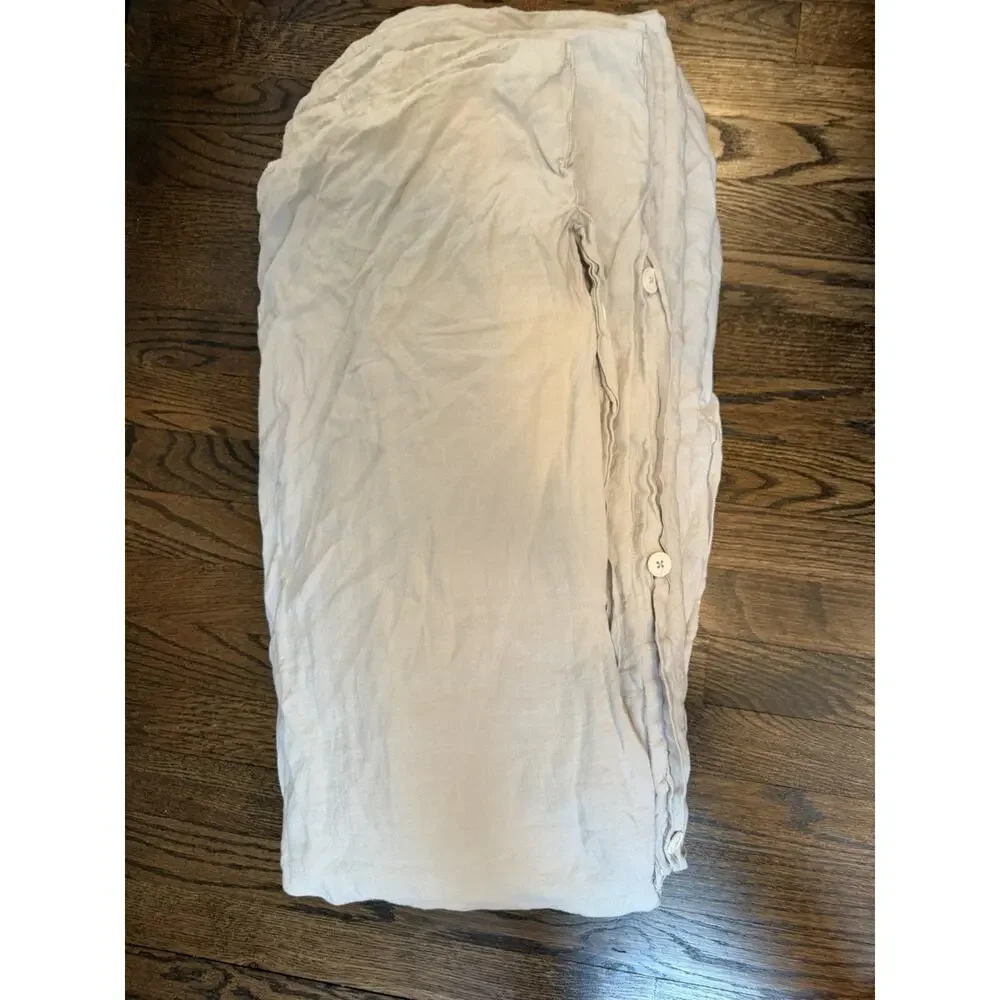 Parachute Linen Duvet Cover (grey) King/cal King NEW $390